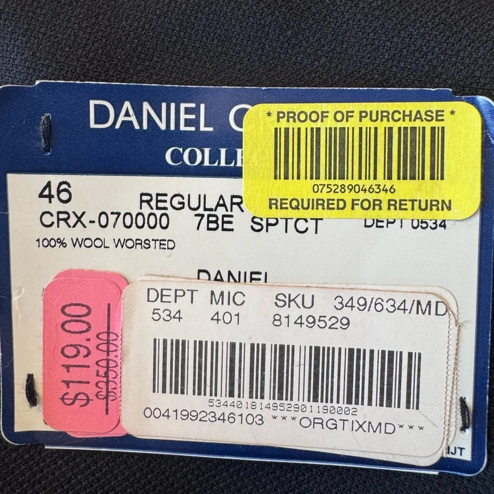 Men's Black Blazer - Picture 4 of 4